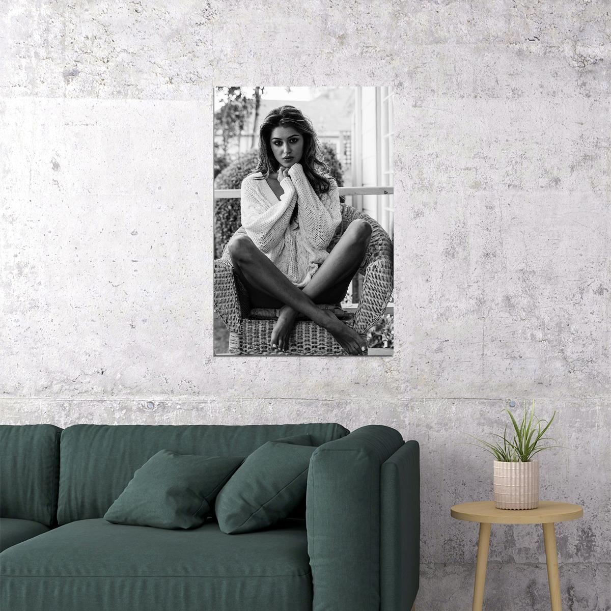 Jehane Paris Celebrity Beauty Model Beauty Poster Wall Art Print Home Wall Decor