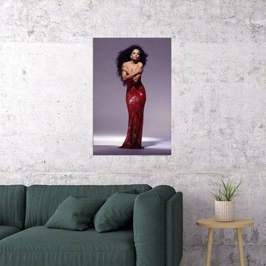 Diana Ross 80s 90s Singer Movie Actor Poster Wall Art Print Home Wall Decor - xonomax