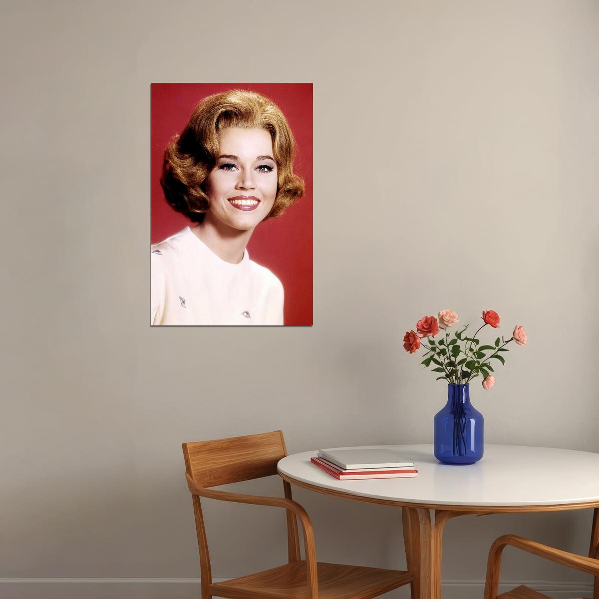 Jane Fonda Celebrity Actor Activist Poster Wall Art Print Home Wall Decor - xonomax