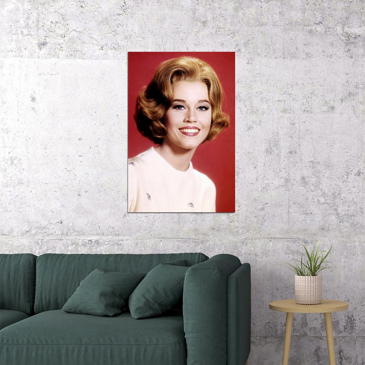 Jane Fonda Celebrity Actor Activist Poster Wall Art Print Home Wall Decor - xonomax