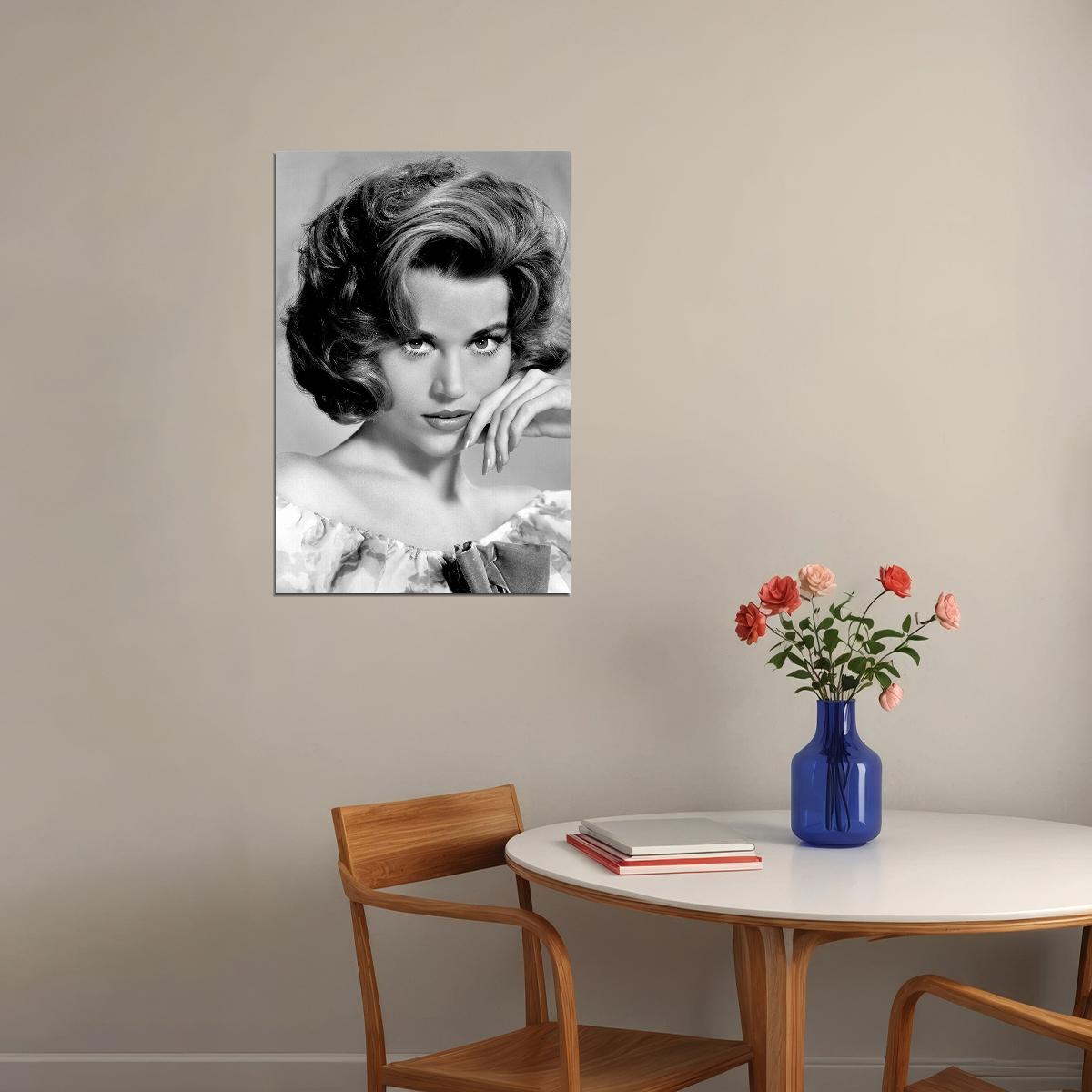 Jane Fonda Celebrity Actress Model Poster Wall Art Print Home Wall Decor - xonomax