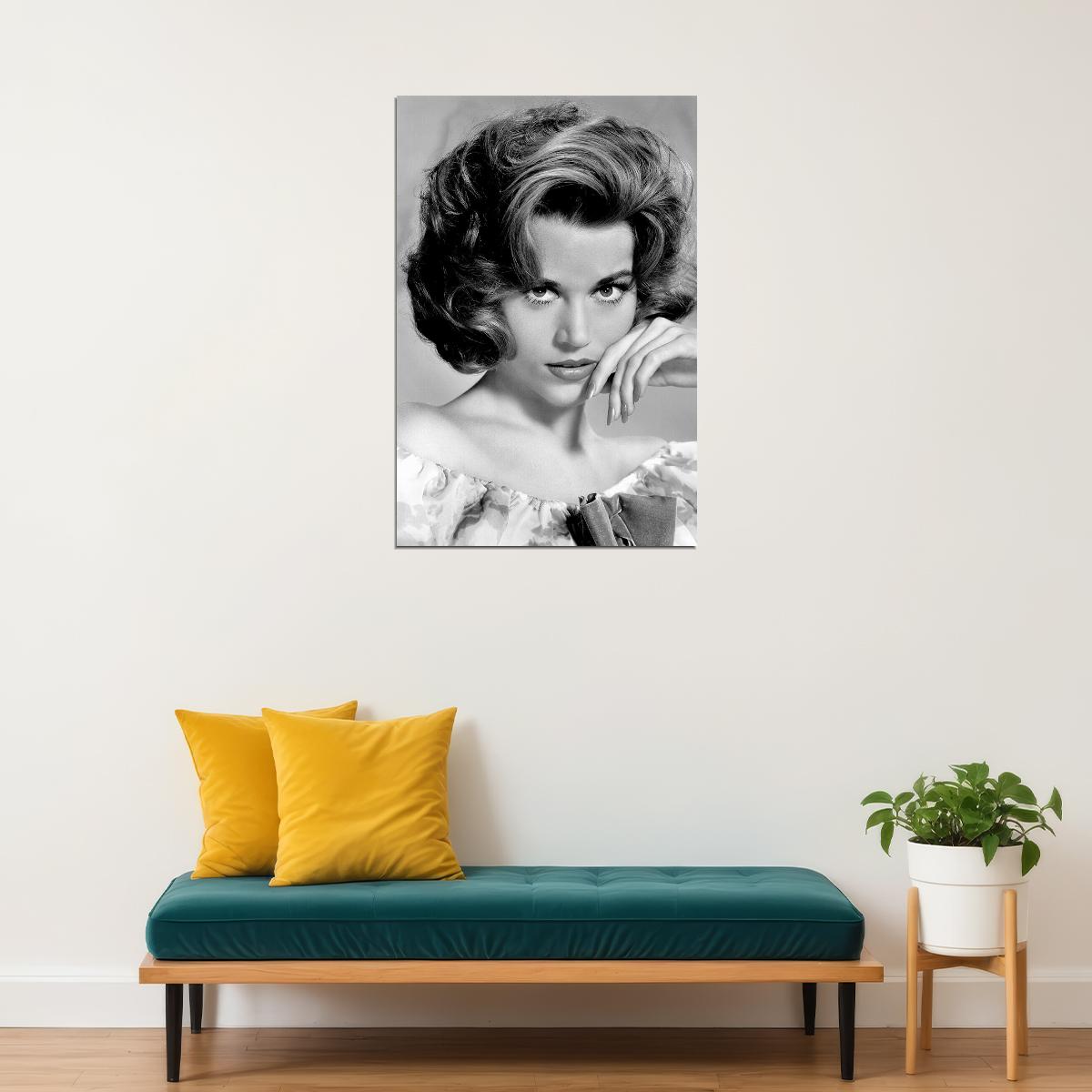 Jane Fonda Celebrity Actress Model Poster Wall Art Print Home Wall Decor - xonomax