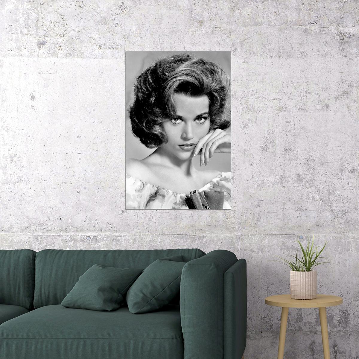 Jane Fonda Celebrity Actress Model Poster Wall Art Print Home Wall Decor - xonomax