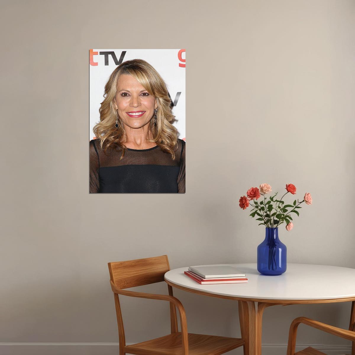 Vanna White Tv Presenter Actress Poster Wall Art Print Home Wall Decor - xonomax