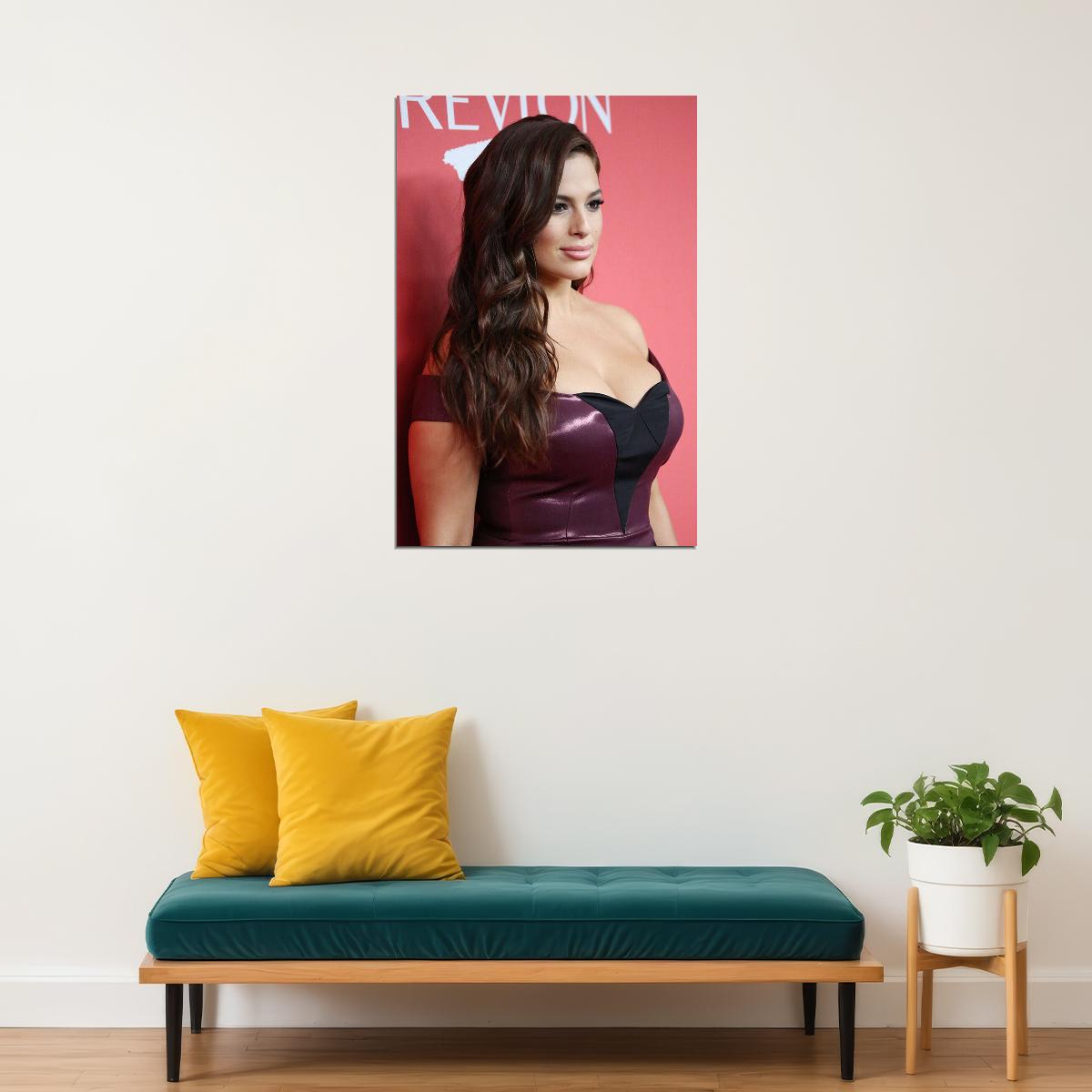 Ashley Graham Celebrity Tv Presenter Beauty Model Poster Wall Art Print Home Wall Decor - xonomax