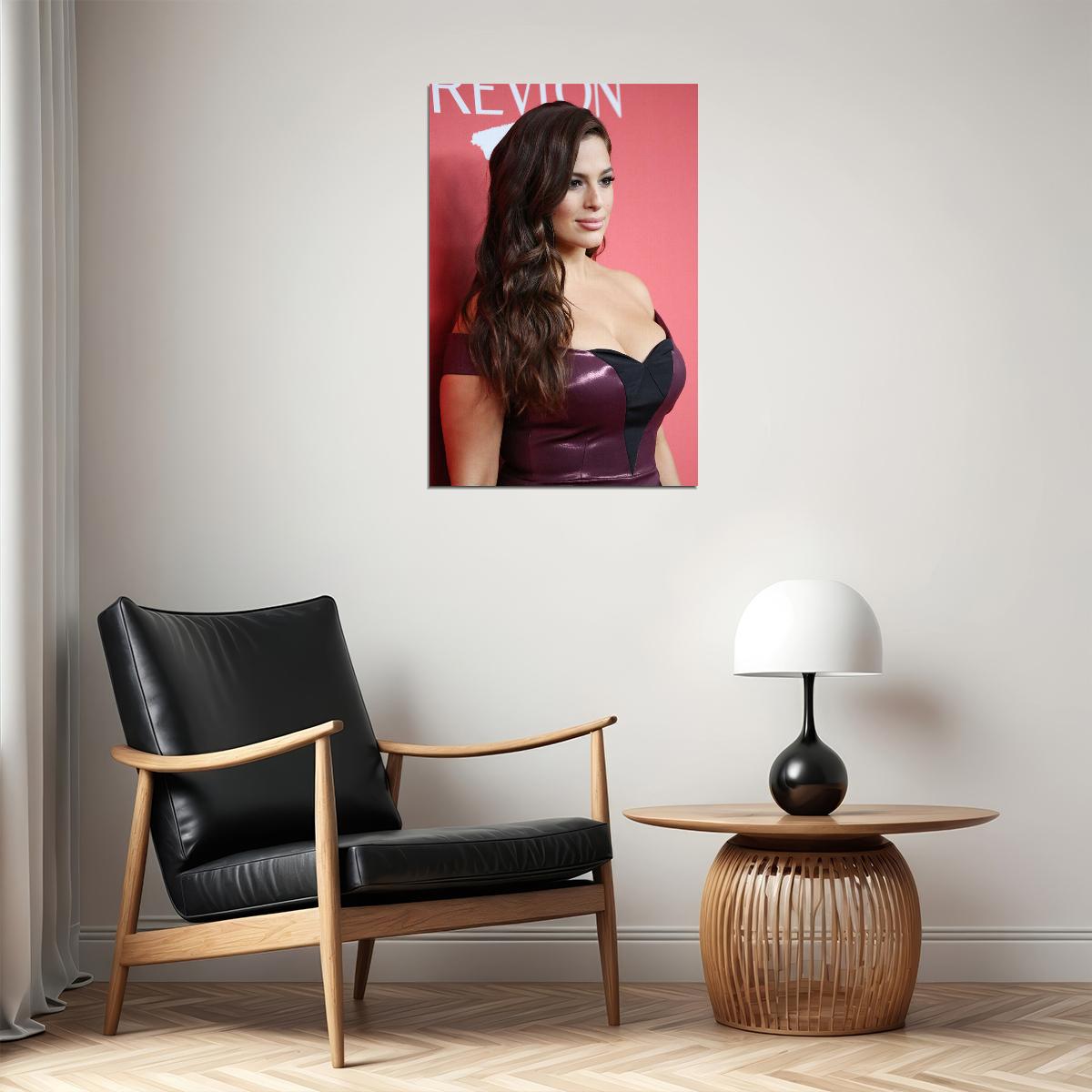 Ashley Graham Celebrity Tv Presenter Beauty Model Poster Wall Art Print Home Wall Decor - xonomax
