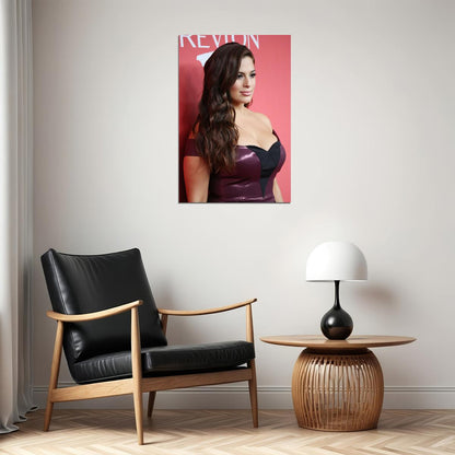 Ashley Graham Celebrity Tv Presenter Beauty Model Poster Wall Art Print Home Wall Decor - xonomax