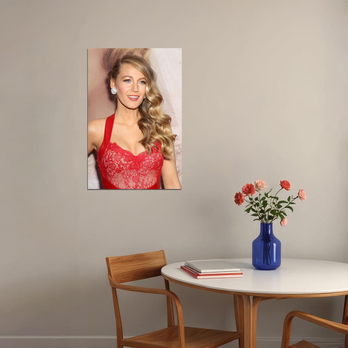 Blake Lively Celebrity Tv Series Actor Artist Poster Wall Art Print Home Wall Decor - xonomax