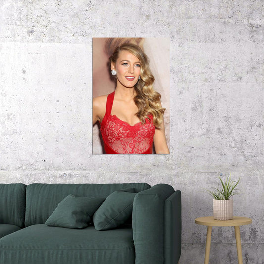 Blake Lively Celebrity Tv Series Actor Artist Poster Wall Art Print Home Wall Decor - xonomax
