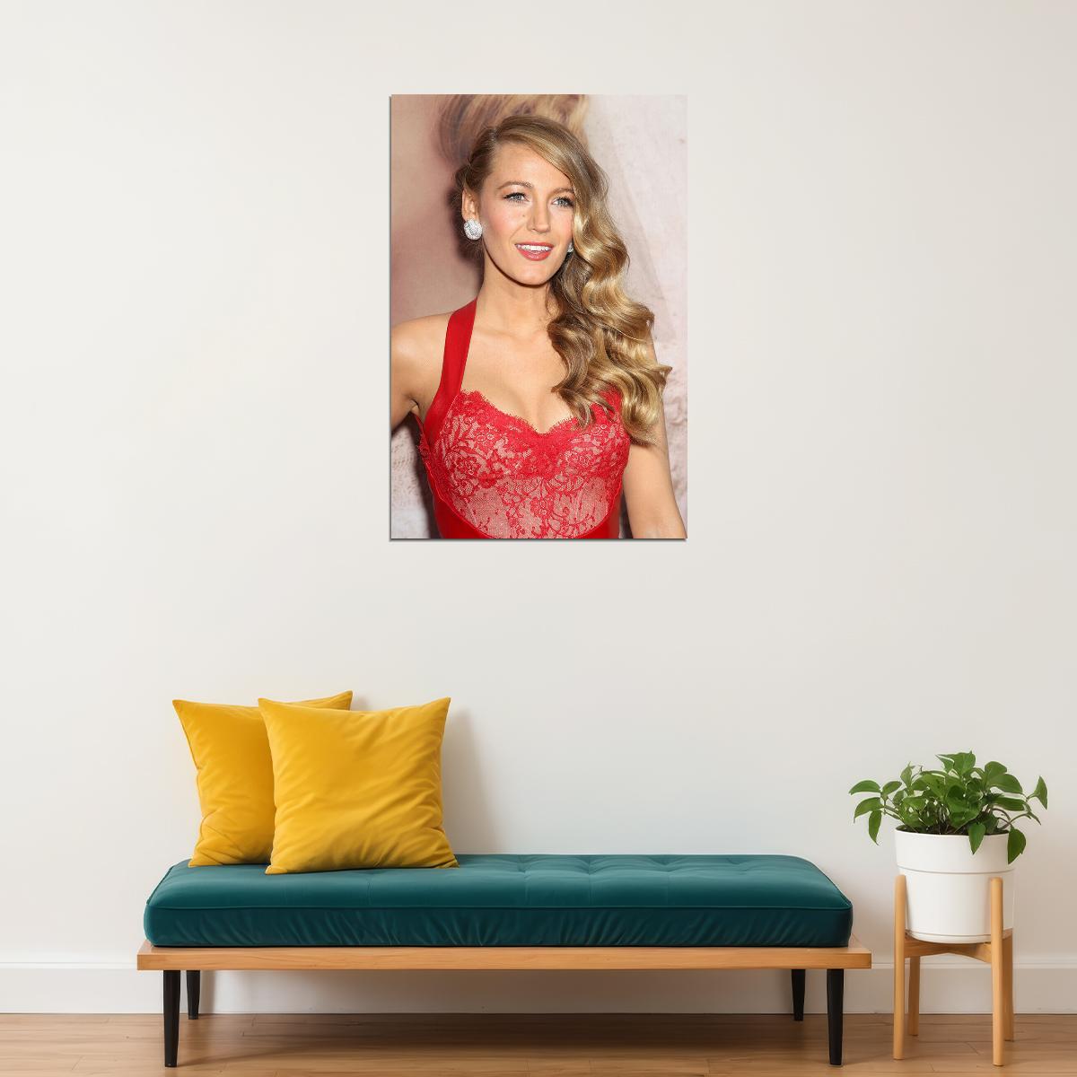 Blake Lively Celebrity Tv Series Actor Artist Poster Wall Art Print Home Wall Decor - xonomax