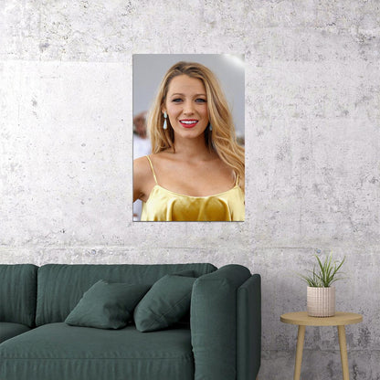 Blake Lively Celebrity Cinema Actress Artist Poster Wall Art Print Home Wall Decor - xonomax