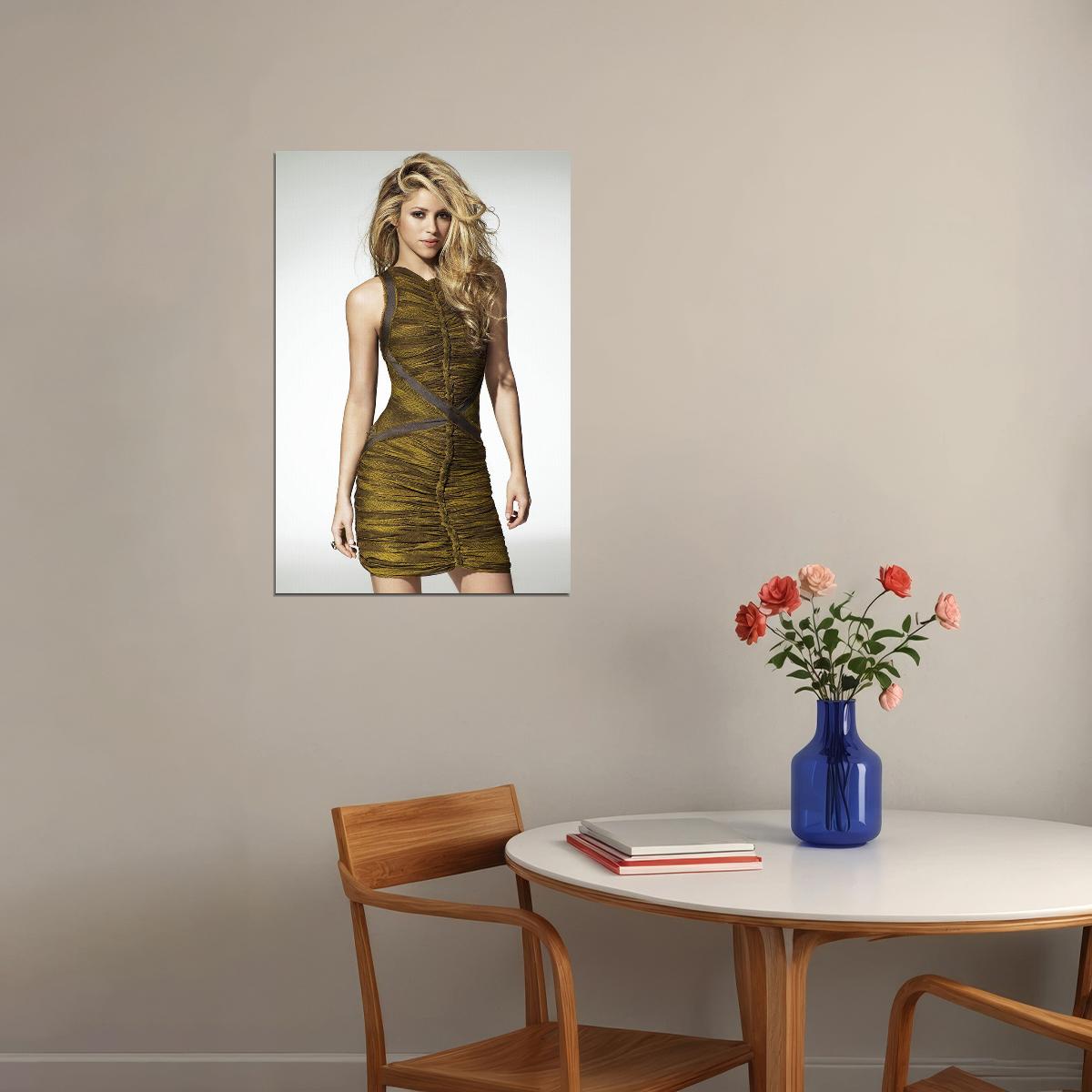 Shakira Celebrity Singer Record Producer Poster Wall Art Print Home Wall Decor - xonomax