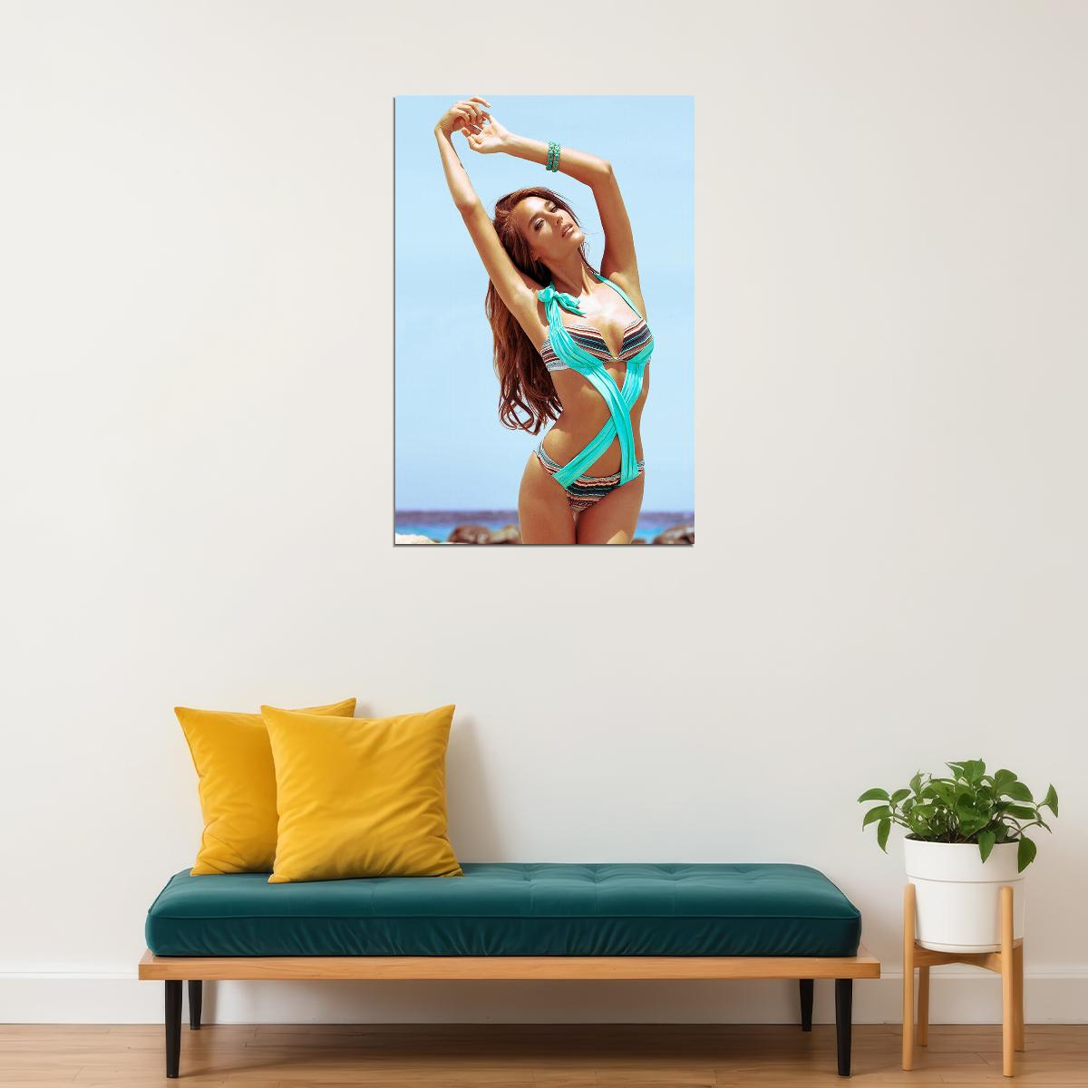 Samantha Ahrens Celebrity Beauty Model Artist Poster Wall Art Print Home Wall Decor
