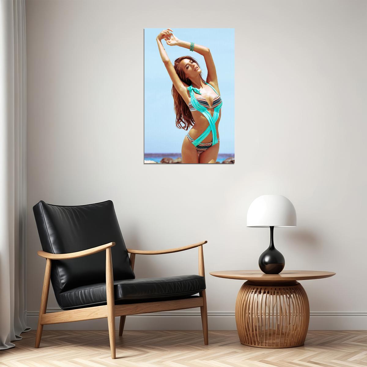 Samantha Ahrens Celebrity Beauty Model Artist Poster Wall Art Print Home Wall Decor