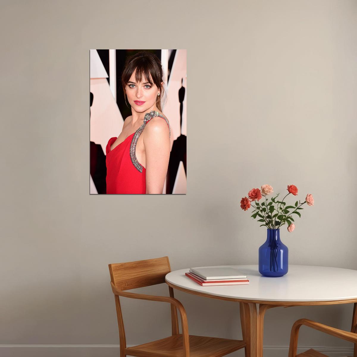 Dakota Johnson Celebrity Cinema Actress Model Poster Wall Art Print Home Wall Decor - xonomax