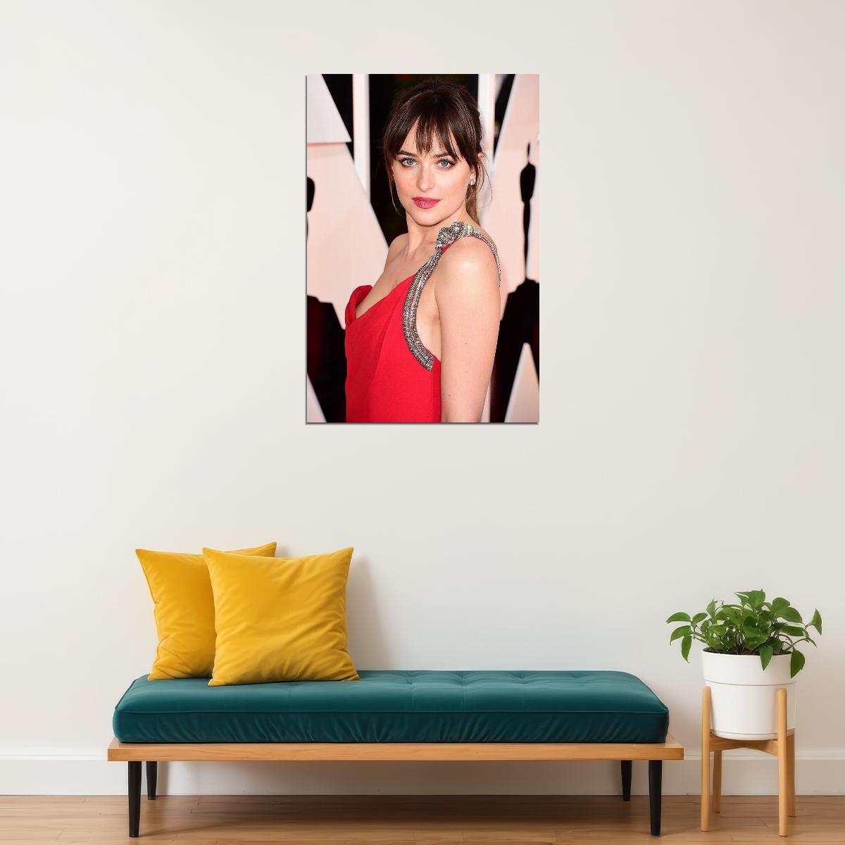 Dakota Johnson Celebrity Cinema Actress Model Poster Wall Art Print Home Wall Decor - xonomax