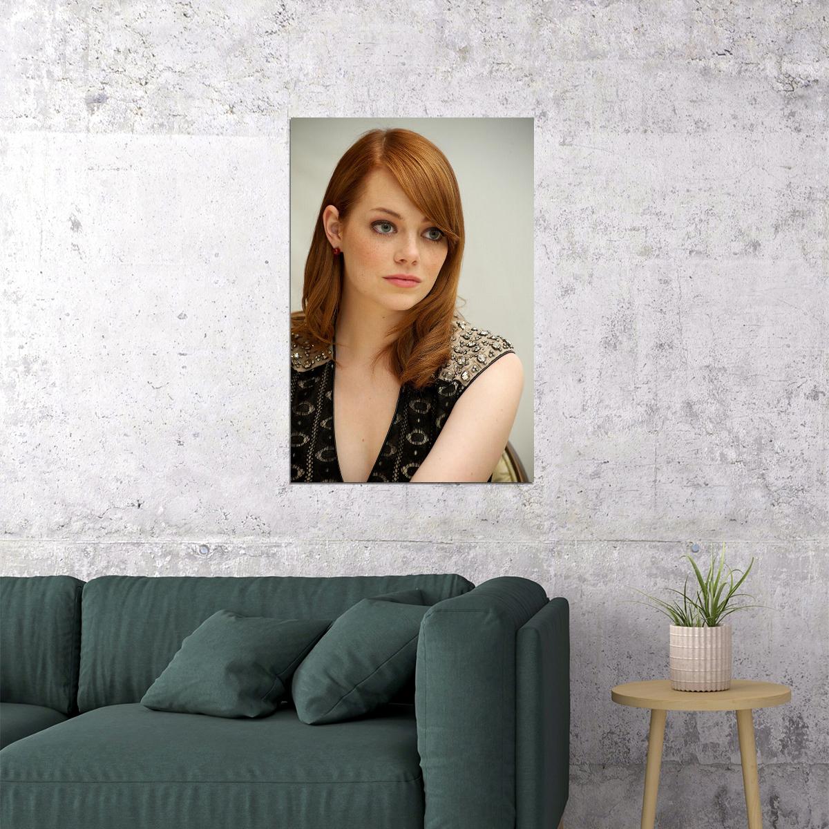 Emma Stone Celebrity Film Actress Voice Actor Poster Wall Art Print Home Wall Decor - xonomax