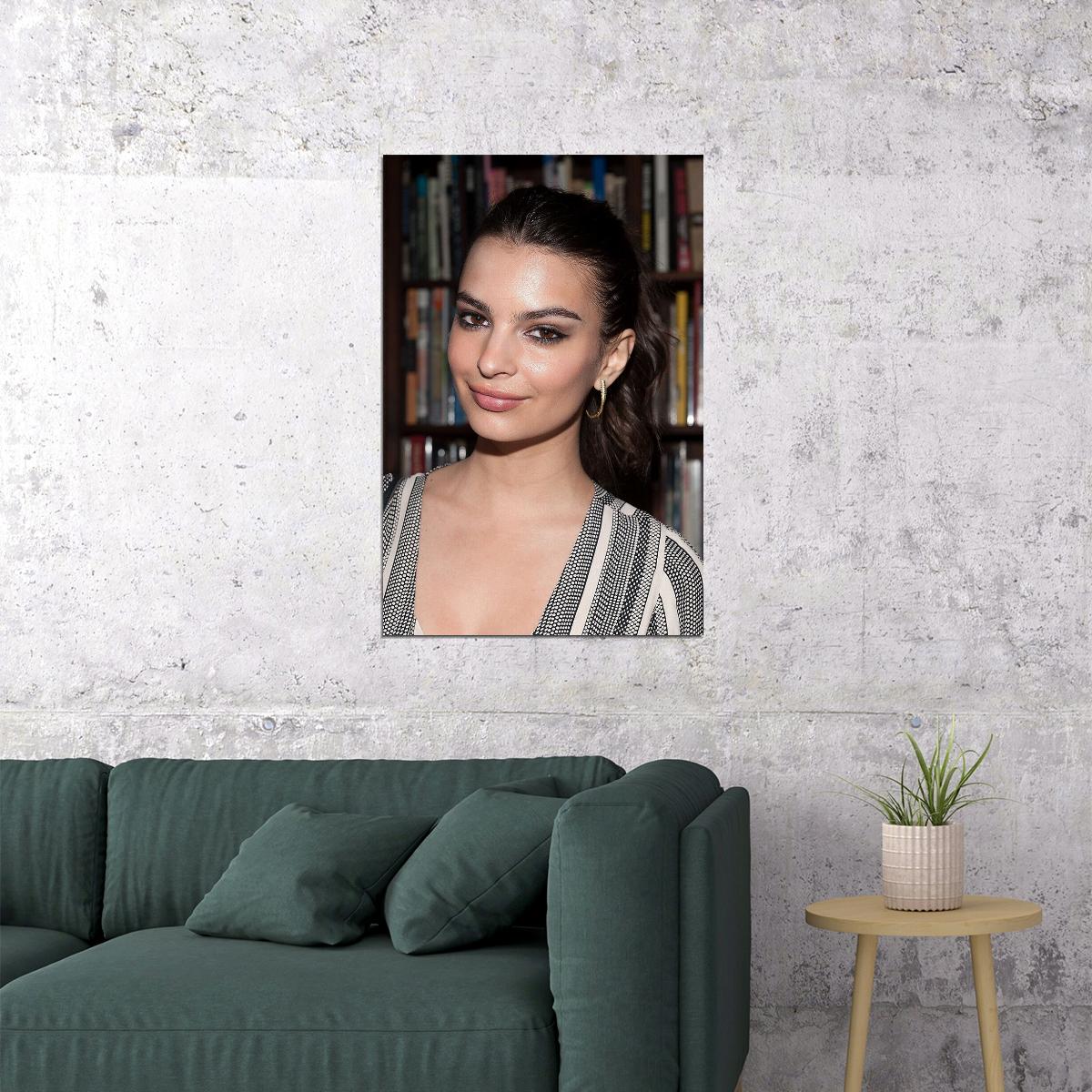 Emily Ratajkowski Cinema Actor Beauty Model Poster Wall Art Print Home Wall Decor - xonomax