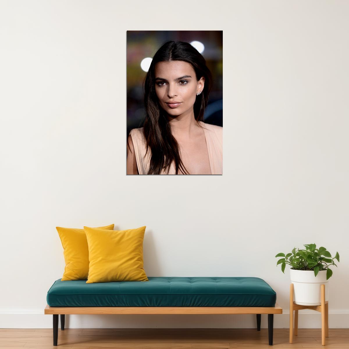 Emily Ratajkowski Movie Actor Beauty Model Poster Wall Art Print Home Wall Decor - xonomax