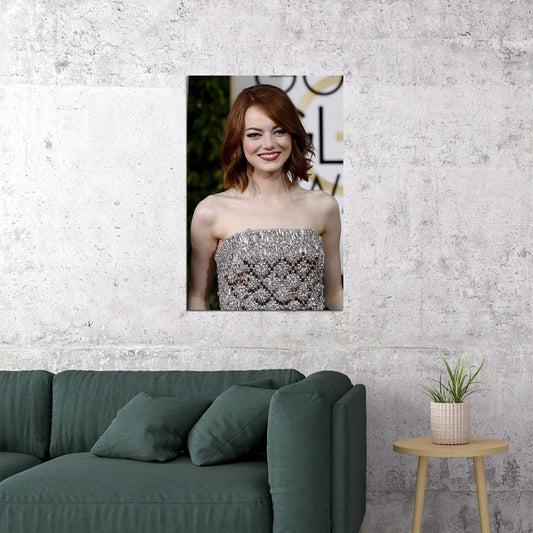 Emma Stone Celebrity Tv Series Actor Artist Poster Wall Art Print Home Wall Decor - xonomax