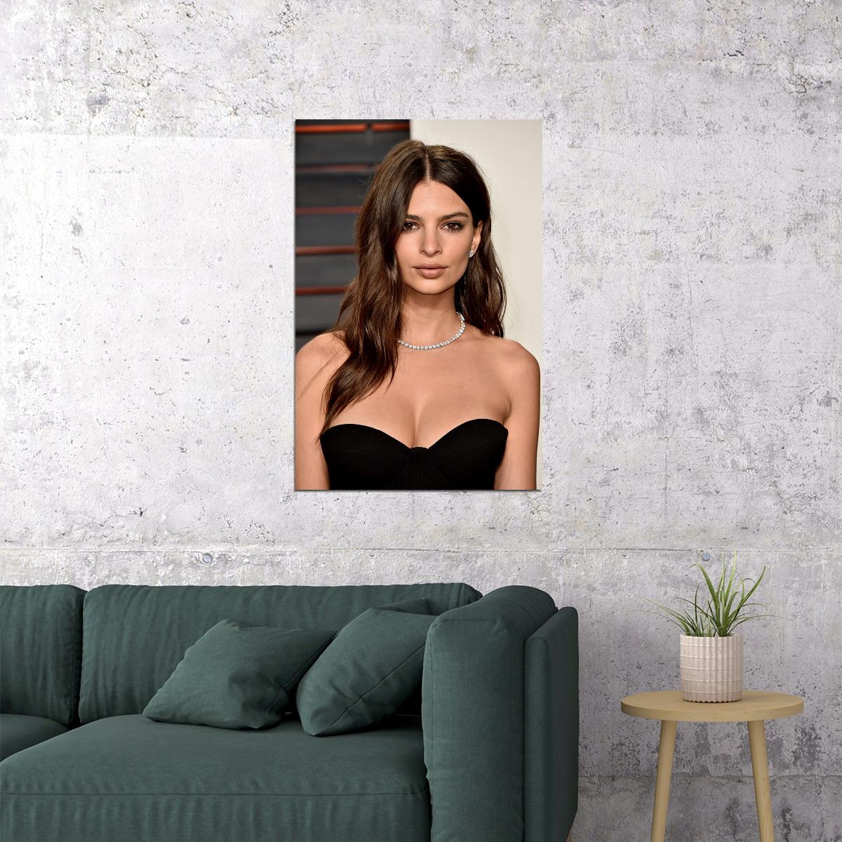 Emily Ratajkowski Celebrity Cinema Actor Model Poster Wall Art Print Home Wall Decor - xonomax