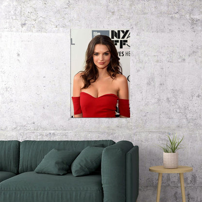Emily Ratajkowski Celebrity Cinema Actress Model Poster Wall Art Print Home Wall Decor - xonomax