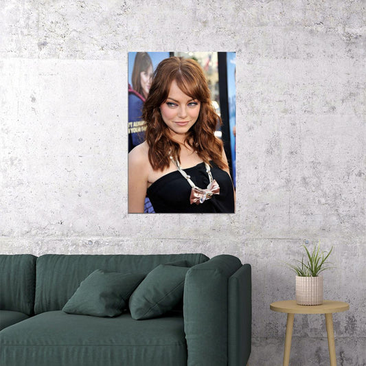 Emma Stone Celebrity Movie Actress Artist Poster Wall Art Print Home Wall Decor - xonomax