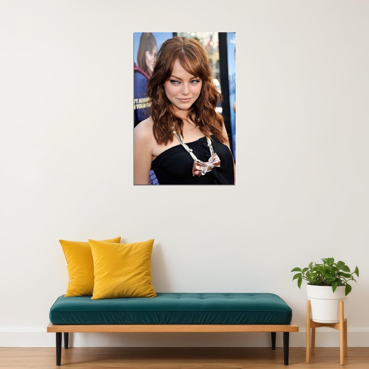 Emma Stone Celebrity Movie Actress Artist Poster Wall Art Print Home Wall Decor - xonomax