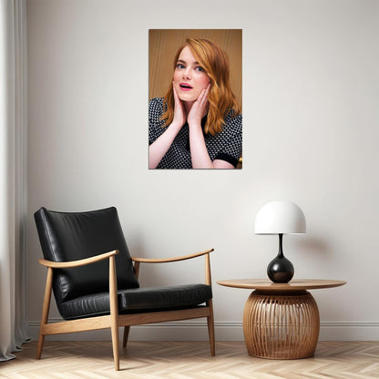 Emma Stone Celebrity Movie Actor Artist Poster Wall Art Print Home Wall Decor - xonomax