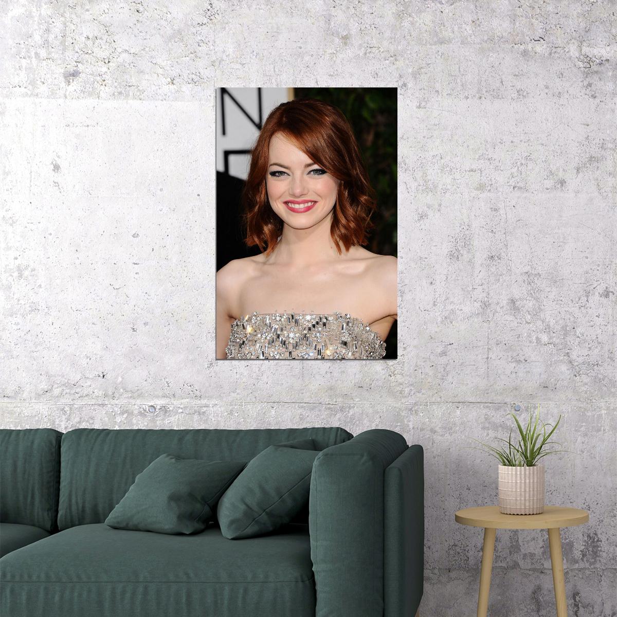 Emma Stone Celebrity Cinema Actor Artist Poster Wall Art Print Home Wall Decor - xonomax