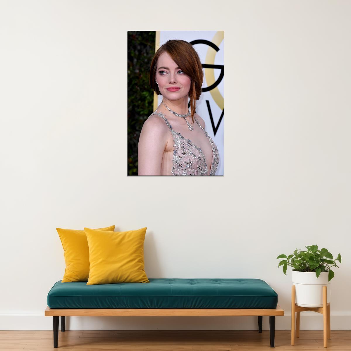 Emma Stone Celebrity Film Actress Voice Actor Poster Wall Art Print Home Wall Decor - xonomax
