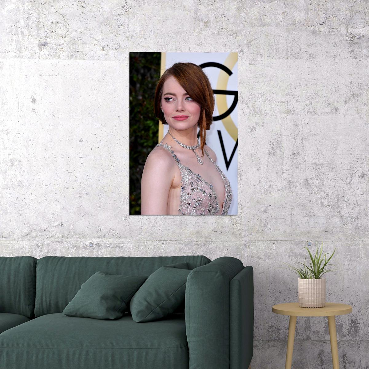 Emma Stone Celebrity Film Actress Voice Actor Poster Wall Art Print Home Wall Decor - xonomax