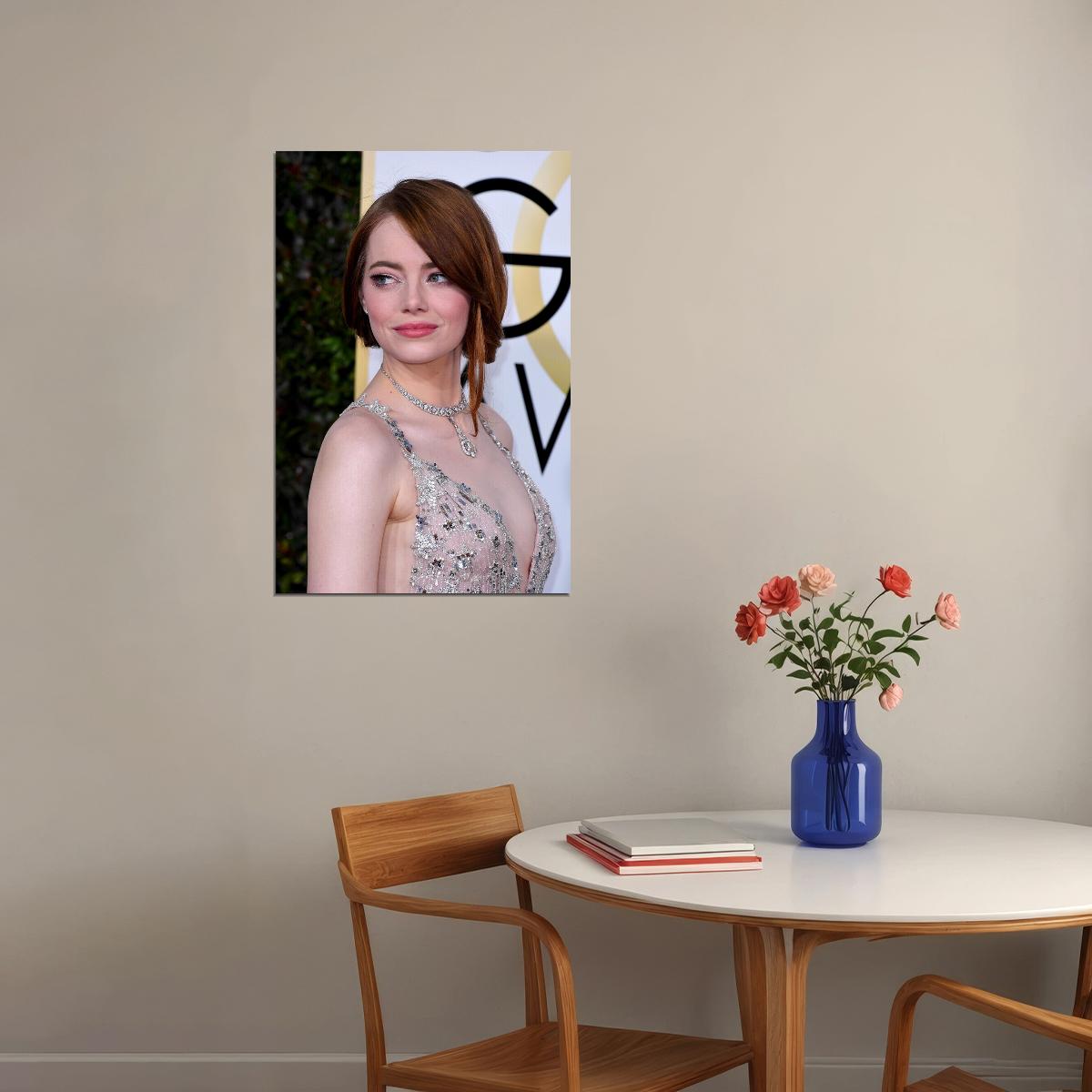 Emma Stone Celebrity Film Actress Voice Actor Poster Wall Art Print Home Wall Decor - xonomax