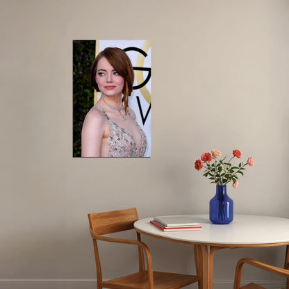 Emma Stone Celebrity Film Actress Voice Actor Poster Wall Art Print Home Wall Decor - xonomax