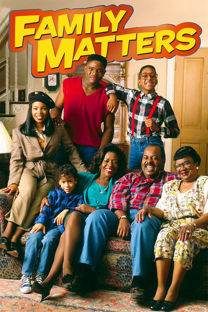 Family Matters 80s 90s Tv Movie Drama Comedy Poster Wall Art Print Home Wall Decor - xonomax