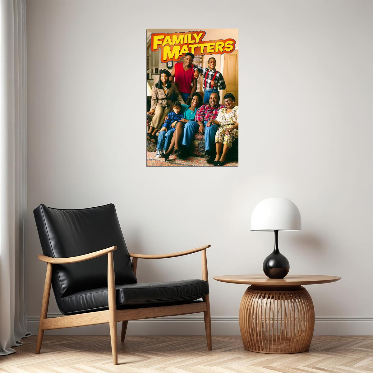 Family Matters 80s 90s Tv Movie Drama Comedy Poster Wall Art Print Home Wall Decor - xonomax