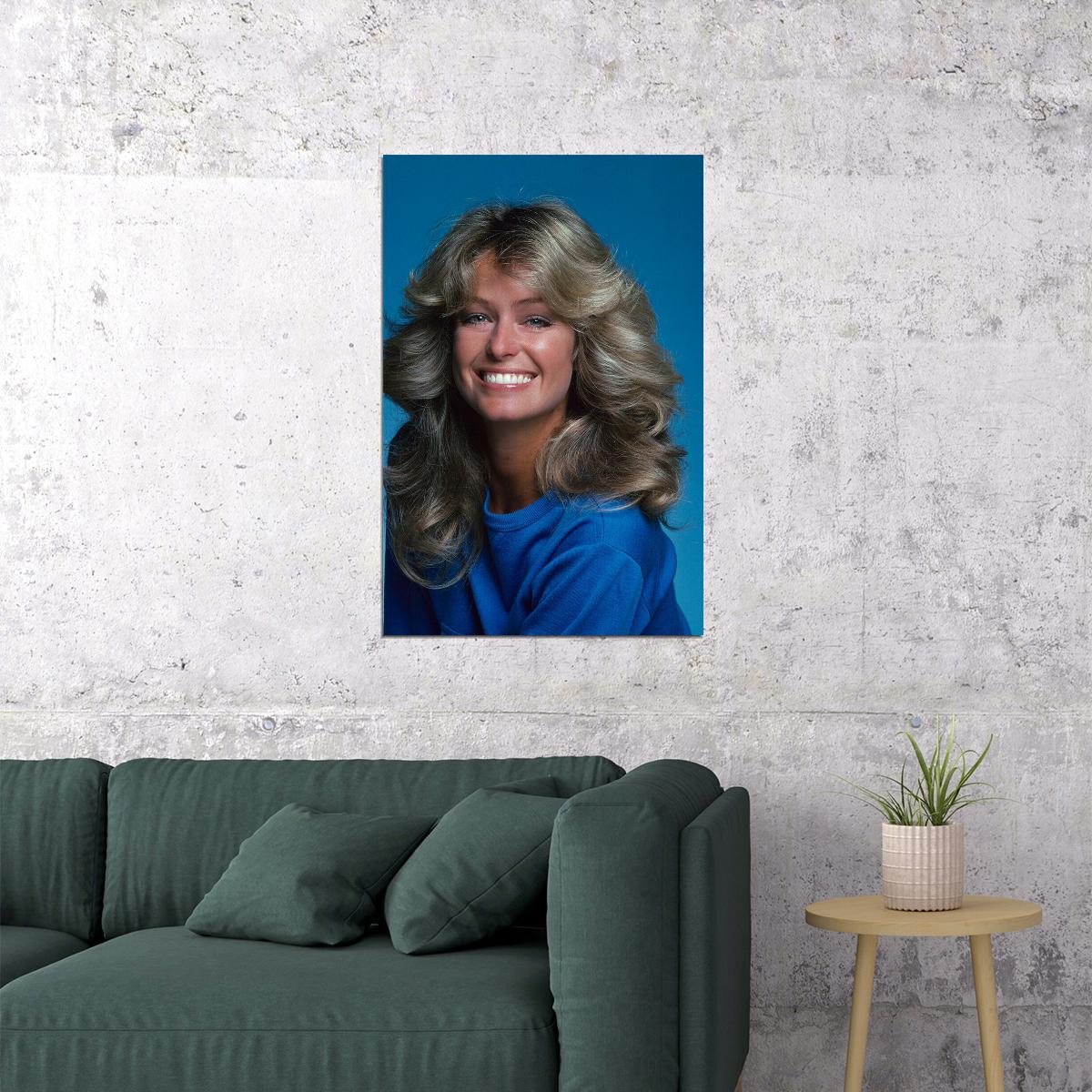 Farrah Fawcett 80s 90s Actress Beauty Model Poster Wall Art Print Home Wall Decor - xonomax