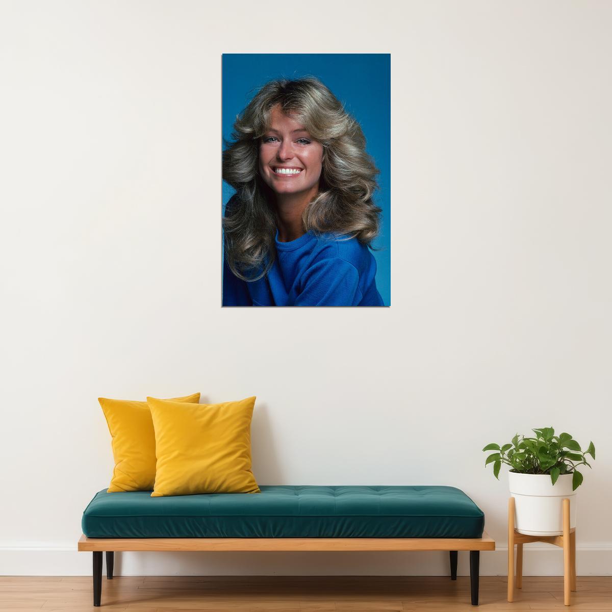 Farrah Fawcett 80s 90s Actress Beauty Model Poster Wall Art Print Home Wall Decor - xonomax