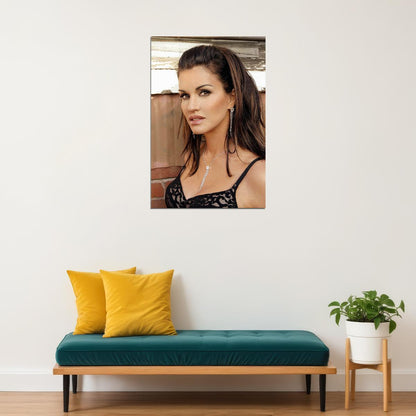 Janice Dickinson 80s 90s Cinema Actress Writer Poster Wall Art Print Home Wall Decor - xonomax