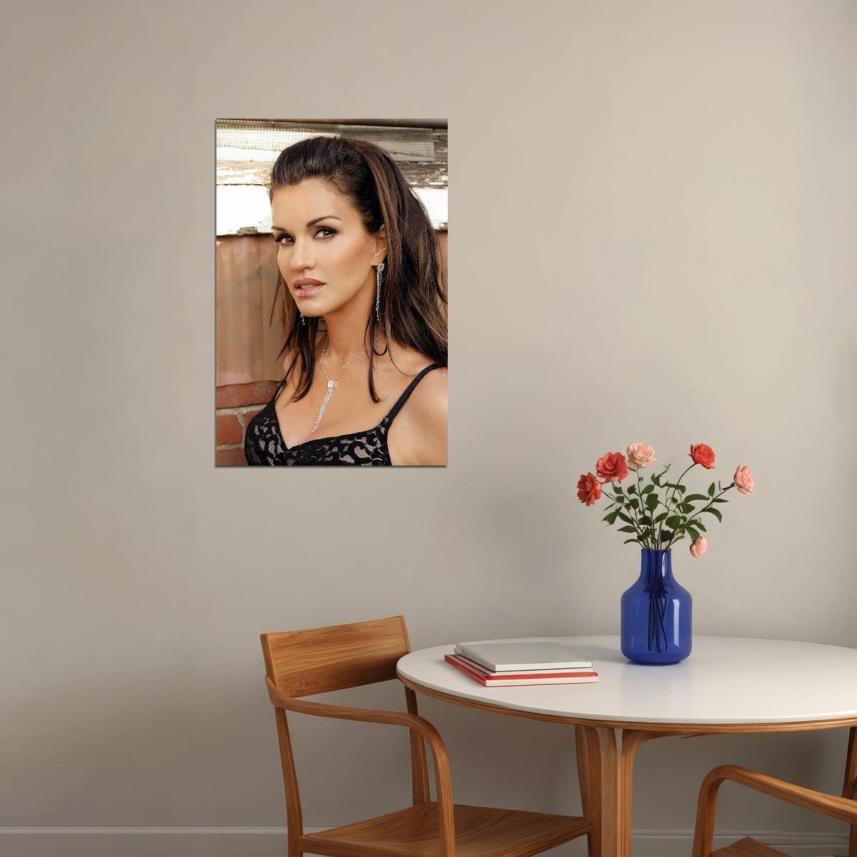 Janice Dickinson 80s 90s Cinema Actress Writer Poster Wall Art Print Home Wall Decor - xonomax