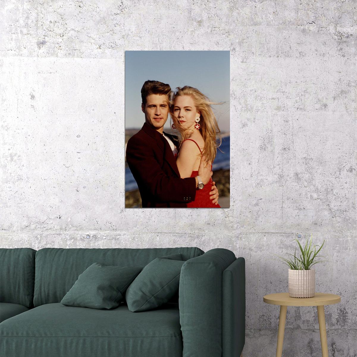 Jennie Garth And Jason Priestley 80s 90s Actors Poster Wall Art Print Home Wall Decor