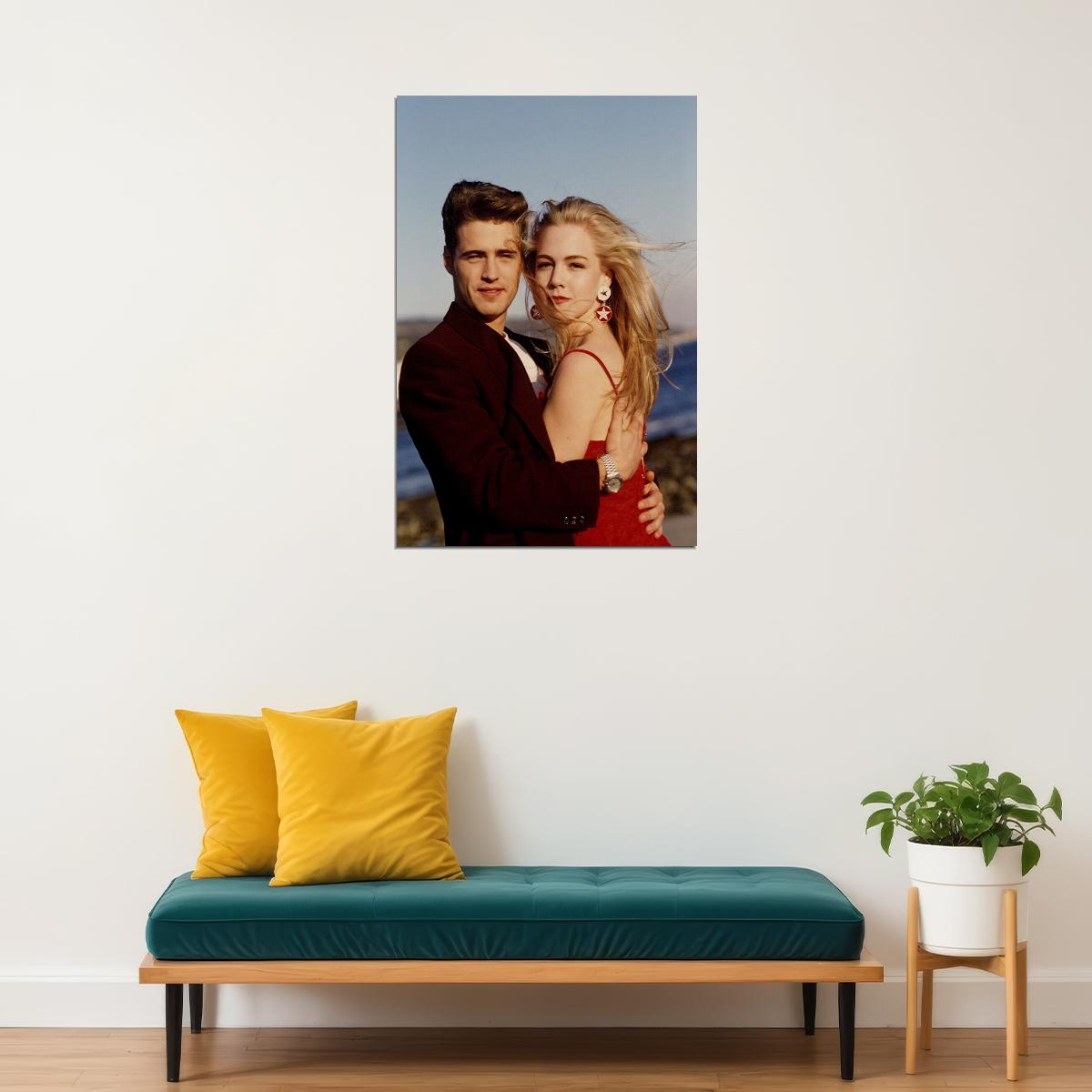 Jennie Garth And Jason Priestley 80s 90s Actors Poster Wall Art Print Home Wall Decor