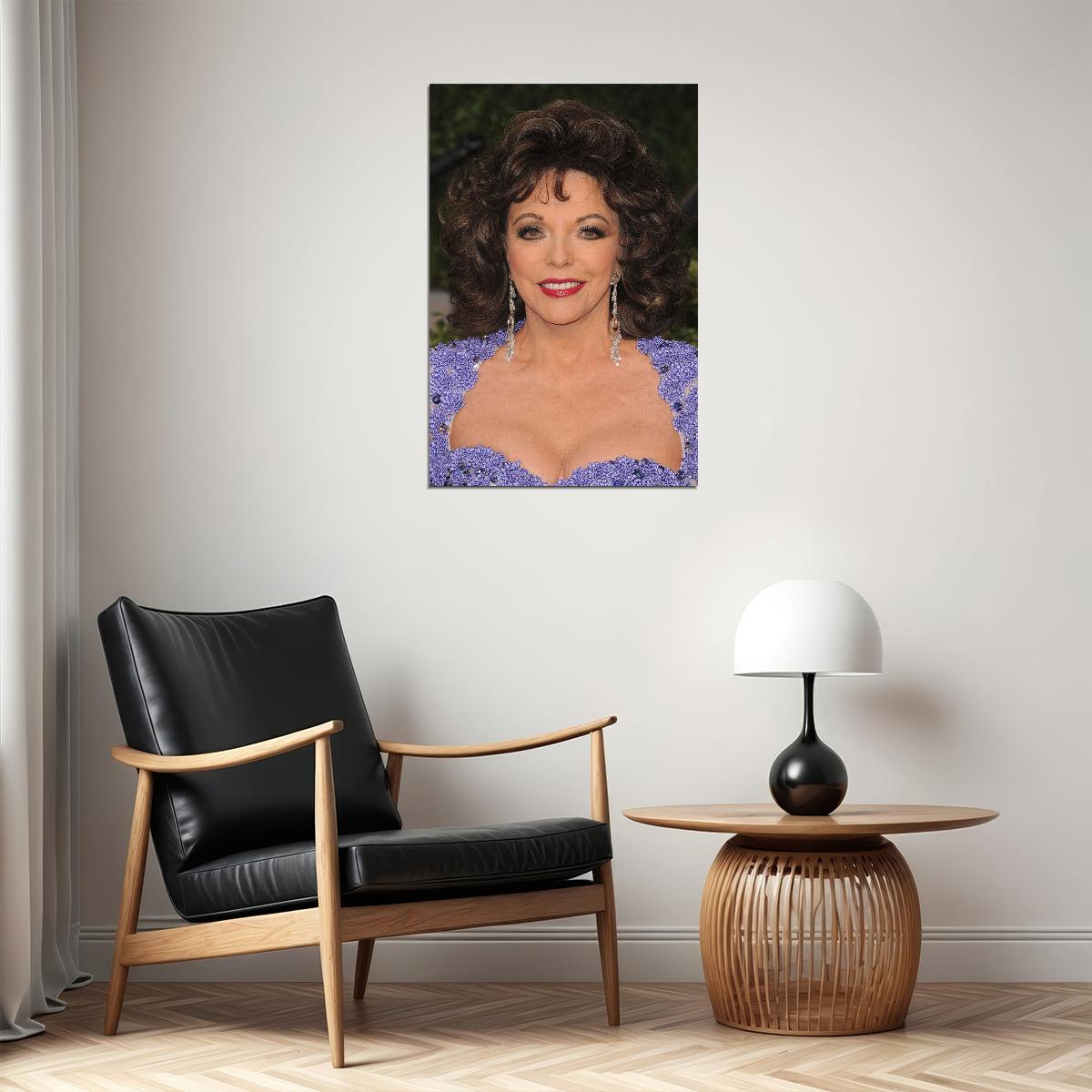 Joan Collins 80s 90s Celebrity Cinema Actor Poster Wall Art Print Home Wall Decor