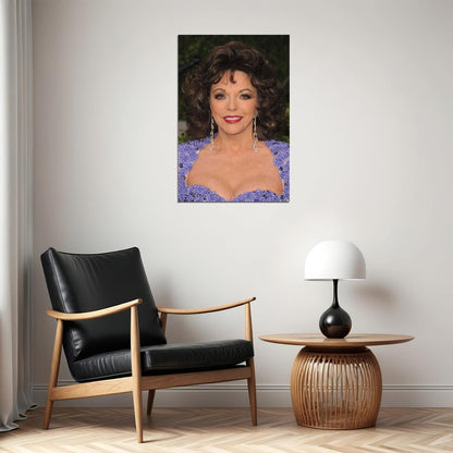 Joan Collins 80s 90s Celebrity Cinema Actor Poster Wall Art Print Home Wall Decor