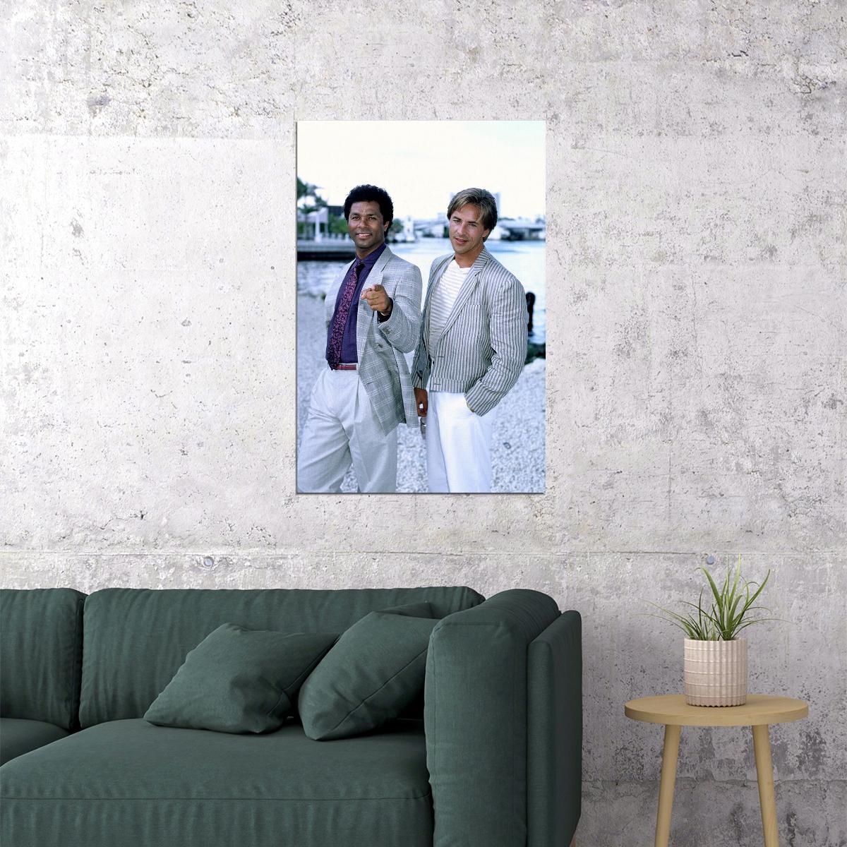Miami Vice Show 80s 90s Teen Tv Show Movie Poster Wall Art Print Home Wall Decor - xonomax