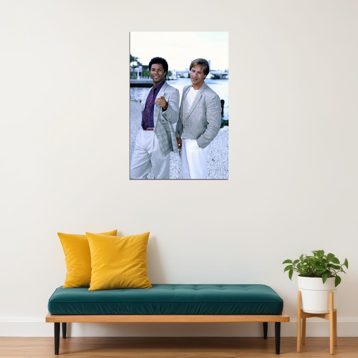 Miami Vice Show 80s 90s Teen Tv Show Movie Poster Wall Art Print Home Wall Decor - xonomax