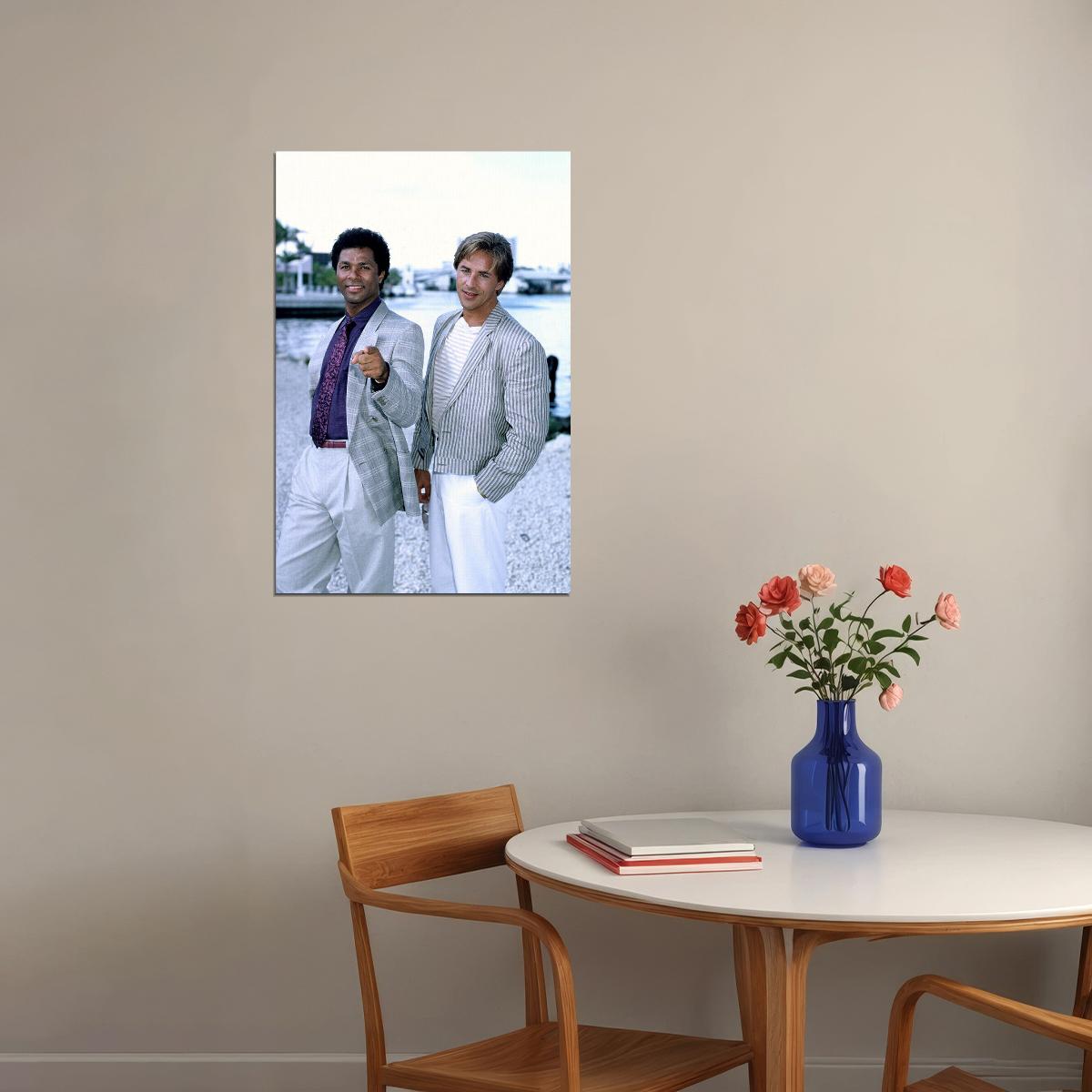 Miami Vice Show 80s 90s Teen Tv Show Movie Poster Wall Art Print Home Wall Decor - xonomax