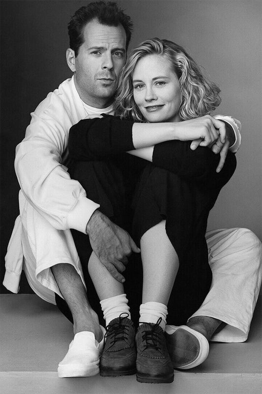 Bruce Willis Cybil Shepherd Moonlighting Actors Poster Wall Art Print Home Wall Decor - xonomax