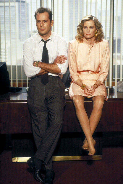 Bruce Willis Cybil Shepherd Moonlighting Actress Poster Wall Art Print Home Wall Decor - xonomax