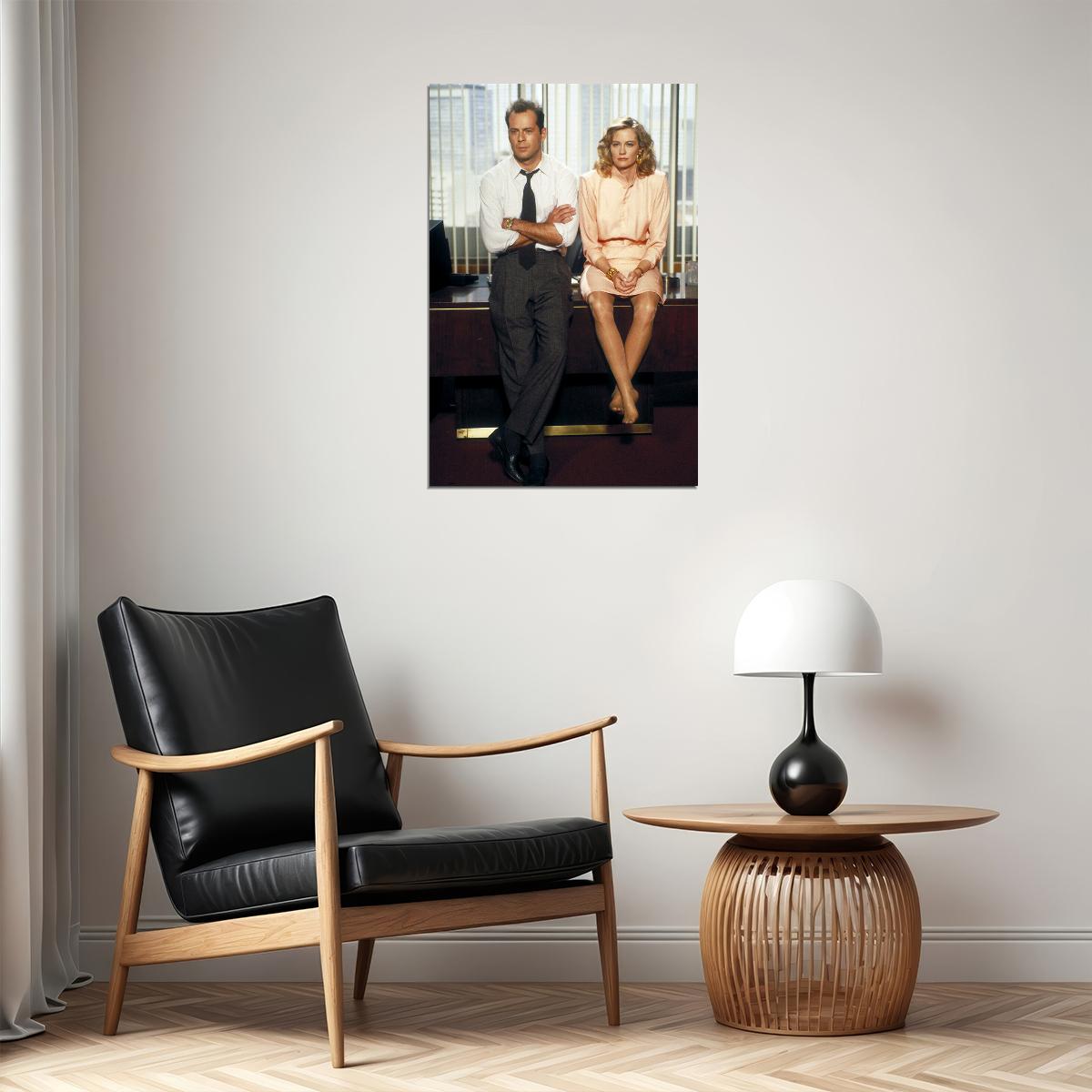 Bruce Willis Cybil Shepherd Moonlighting Actress Poster Wall Art Print Home Wall Decor - xonomax
